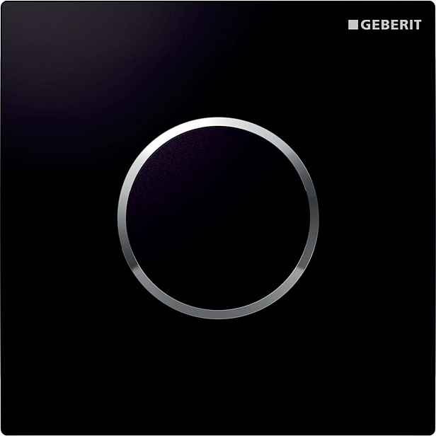 Geberit - Elektronické ovládání splachování pisoárů typ 10, síťové napájení, černá/chrom 116.025.KM.1