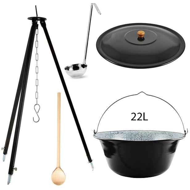 Perfect Home Set-187 Kotlíková souprava, 22L, 5 ks