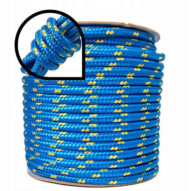 Polypropylenové lano Pletené Silné Tlusté 16 mm 40 M Šňůra Jachtařská šňůra