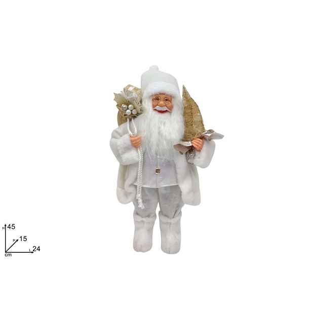 PROHOME - Santa 45cm bílý