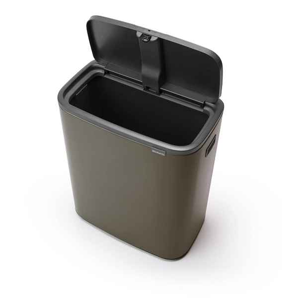 Šedý dotykový ocelový odpadkový koš 60 l Bo Touch Bin – Brabantia