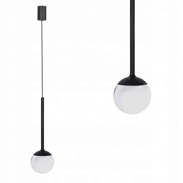 Závěsná lampa do koupelny IP44 Orra 1xLED černá PL0105-BK Yaskr