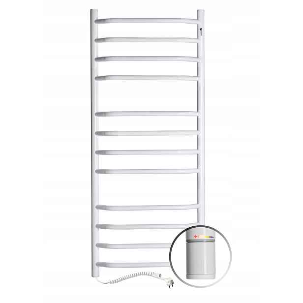 Elektrický koupelnový radiátor Navin 48x120 bez kapaliny, energeticky úsporný