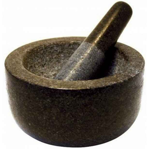 Granitový hmoždíř s paličkou, průměr 15,5 cm