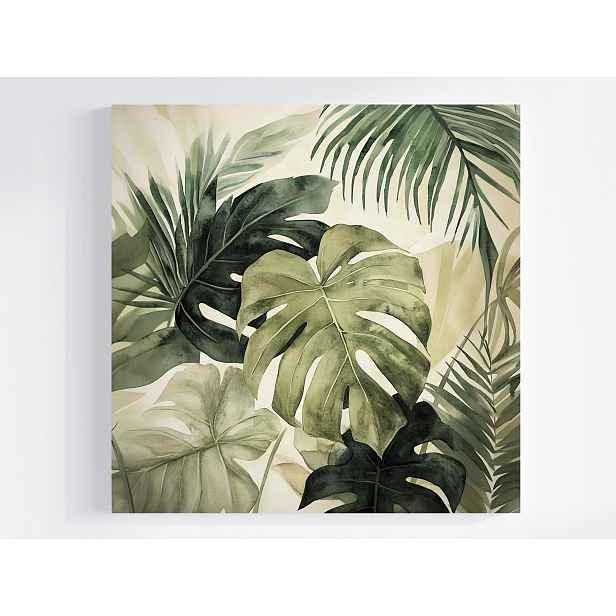 Obraz Na Plátně Canvas Akvarel Příroda Rostliny Monstera 50x50