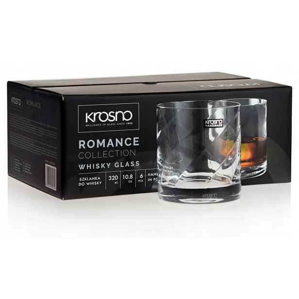 Sklenice na whisky s džusem Krosno Romance 320 ml