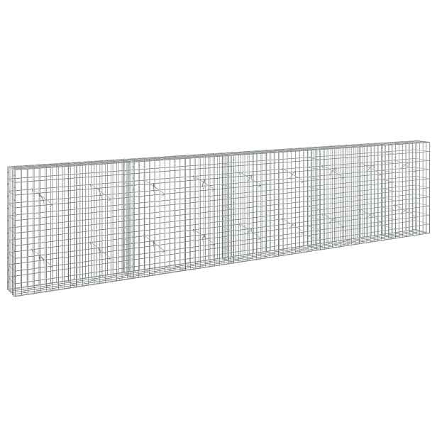 vidaXL Gabion s drátem 5 mm a síťkou 5x10 cm 450x20x100 cm