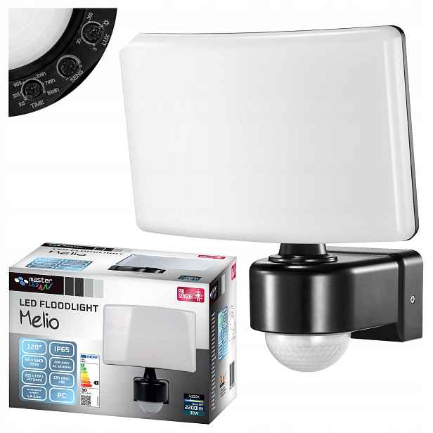 Venkovní Led lampa 30W Snímač pohybu soumraku Halogen Osvětlení