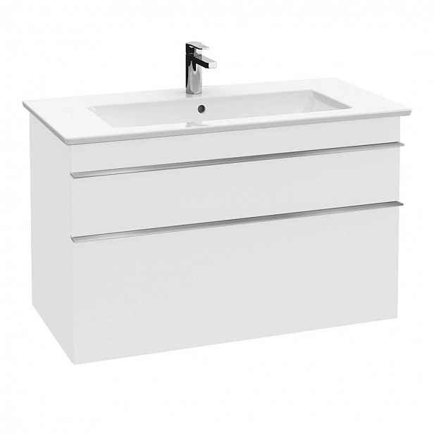 Villeroy & Boch Venticello - Umyvadlová skříňka, 75x59x50 cm, 2 zásuvky, Glosy White A92501DH