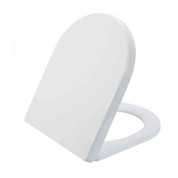 WC sedátko Hygisink - SoftClose - UF plast - bílá lesklá - 35,9x5x46,4 cm
