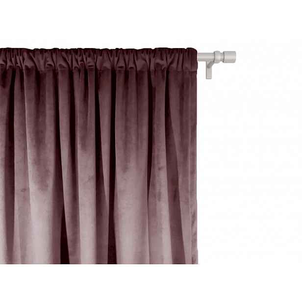 Závěs do dětského pokoje VELVET Zvolte barvu: Starorůžová, Zvolte rozměr: 140 x 280 cm (šířka x výška)