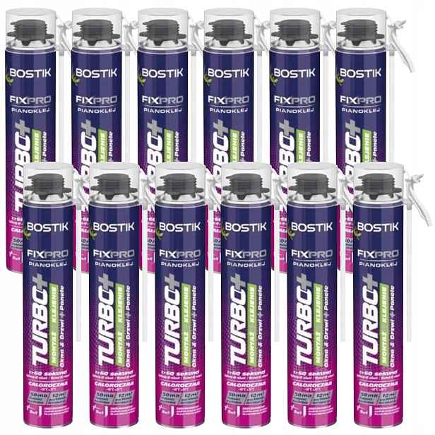 12 Ks Bostik Fixpro Pianoklej Turbo+ 750 ml – Rychlý 60 sekund!