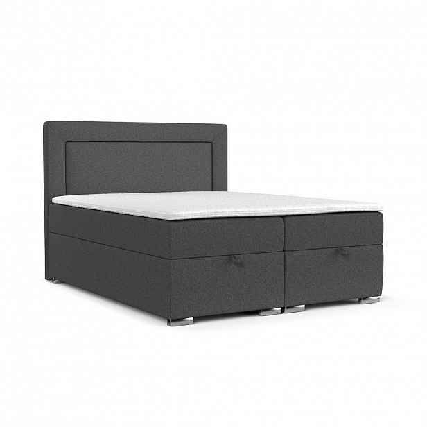 AltaBeds POSTEL BOXSPRING LONTANO 180/200 cm Antracitová