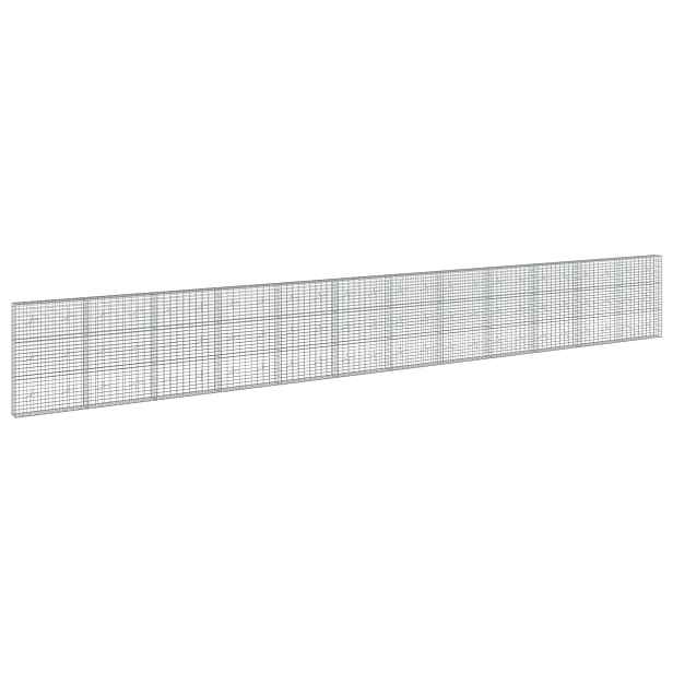 vidaXL Gabion s drátem 5 mm a síťkou 5x10 cm 1200x20x150 cm