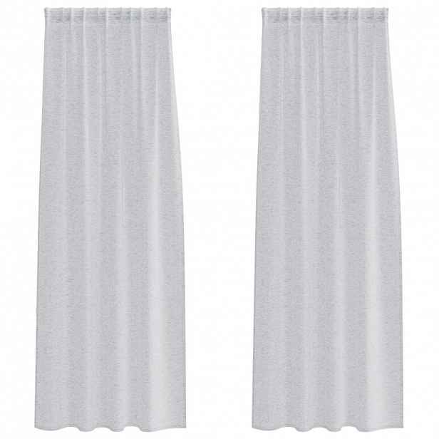 vidaXL Voile Záclona 2 ks Světle šedá 260 x 140 cm Polyester