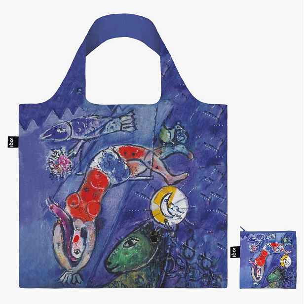 Skládací nákupní taška LOQI MARC CHAGALL The Blue Circus