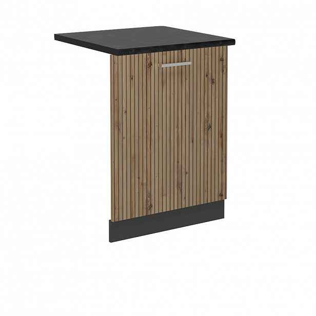 Vicco ČELNÍ PANEL MYČKY R-Line Řemeslný dub 60 cm , PD Antracit