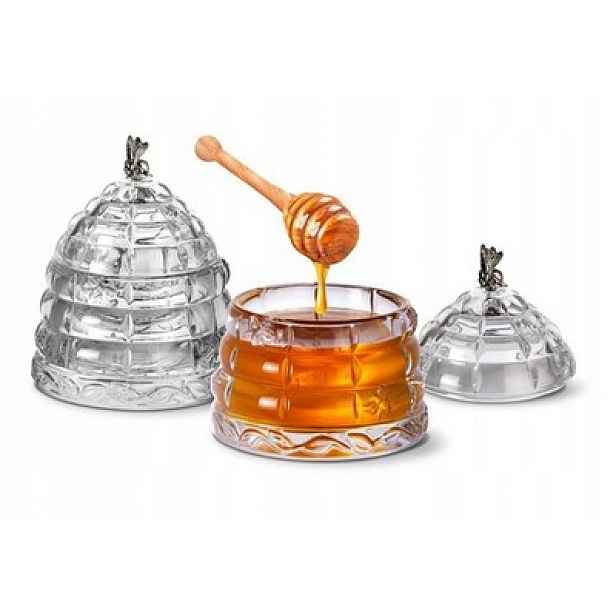 Bohemia Nádoba na med Křišťálový úl 300 ml