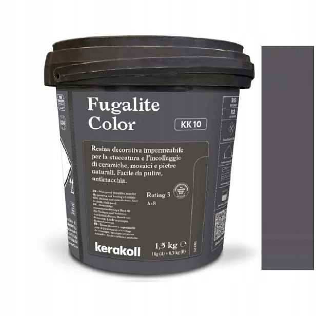 Epoxidová Spárovací Hmota Dvousložková Kerakoll Fugalite Color KK10 Antracit 1,5 Kg