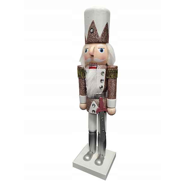Louskáček dřevěná vánoční figurka 35,5 Růžový voják 512