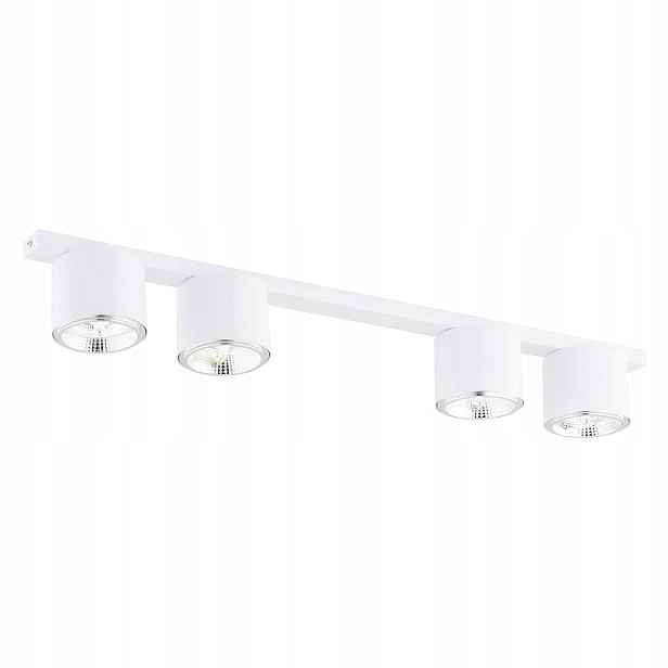 Stropní svítidlo čtyřnásobná bílá minimalistická lišta 90 cm, 4 body Emibig