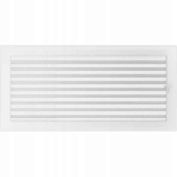 Ventilační krbová mřížka 22x45 Bílá Žaluzie