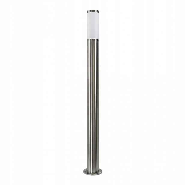 Vysoká zahradní lampa tuba 1m inox Sloupek Livia Polux-goldlux