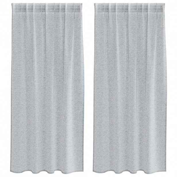 vidaXL Voile Záclona 2 ks Tmavě šedá 175 x 140 cm Polyester
