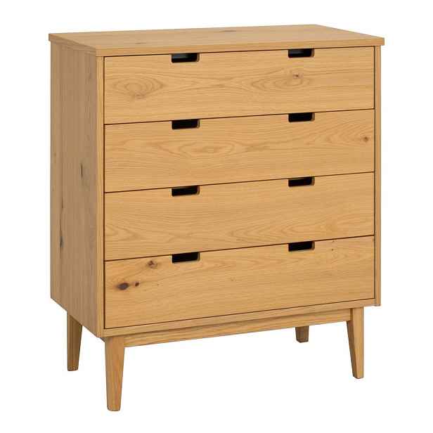 Komoda z dubového dřeva v přírodní barvě 75x85x38 cm Garrison – Rowico