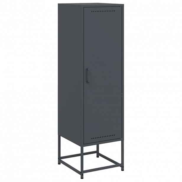vidaXL Skříň highboard antracitová 36 x 39 x 123 cm ocel