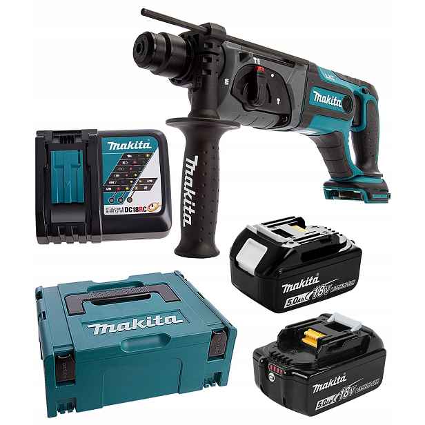 Vrtačka 18V Sds+ 2j 2x5Ah Makita DHR241RTJ