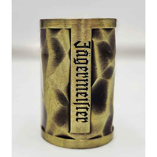 Jagermeister kovový panák 30ml zimní edice Zlatý Ledový Jelen Unikát