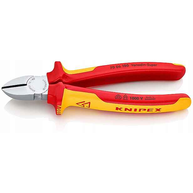 Kleště štípací boční 180mm 1000V 70 06 180 boční štípačky 7006180 Knipex