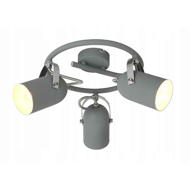 Šedá stropní svítidlo spirála 3XE14 Gray Candellux