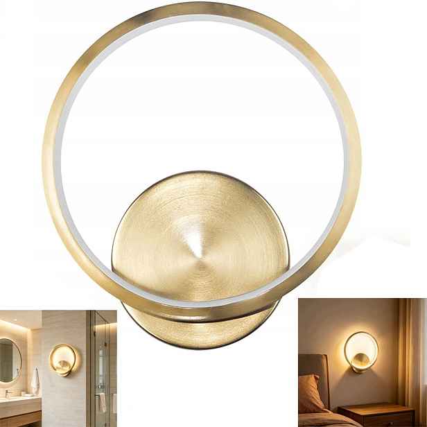 Nástěnná lampa Zlatá Moderní Ring pro Ložnice Led 10W 4000K