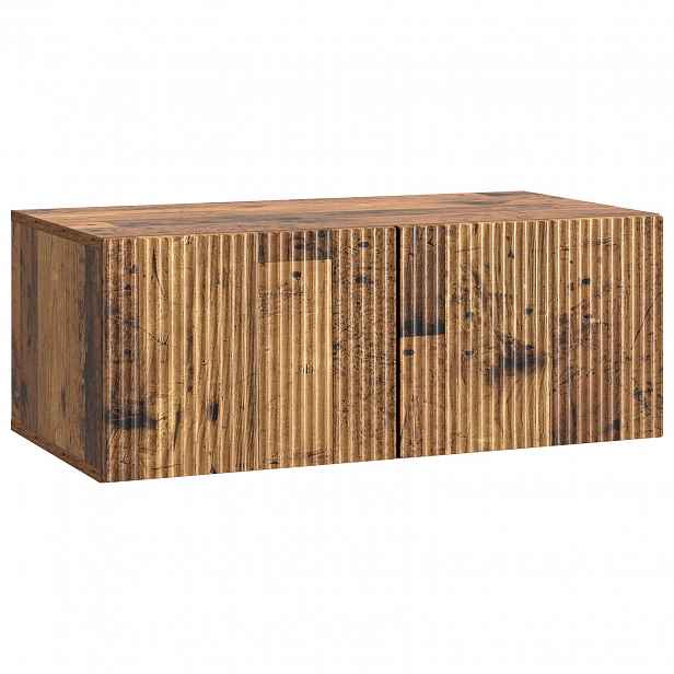 vidaXL Nástěnná TV skříň 78,5 x 41 x 30 cm Staré dřevo