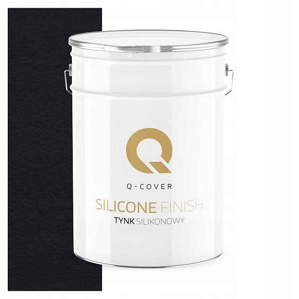 Fasádní Silikonová Omítka Černá Hluboká 15KG Granulace 1.5mm Ral 9005