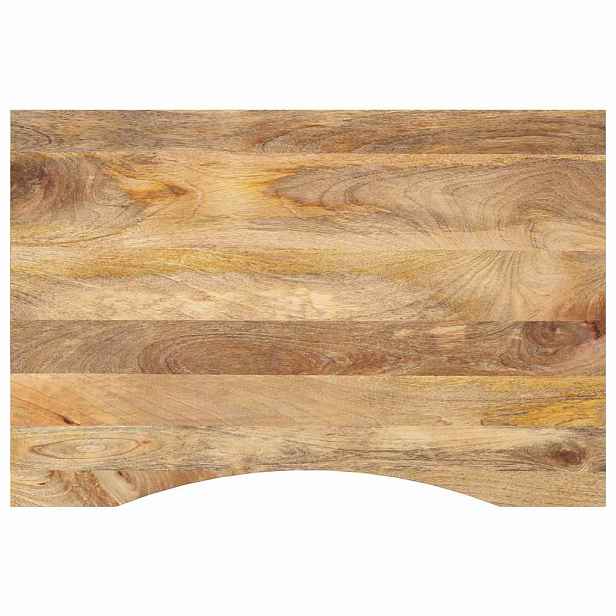 vidaXL Stolní deska s výřezem 100x60x2,5 cm masivní hrubý mangovník