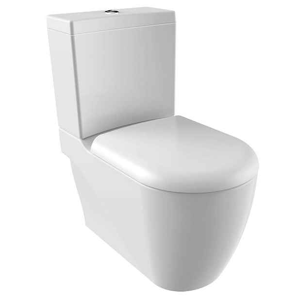 Creavit GRANDE WC kombi XL, spodní/zadní odpad, bílá