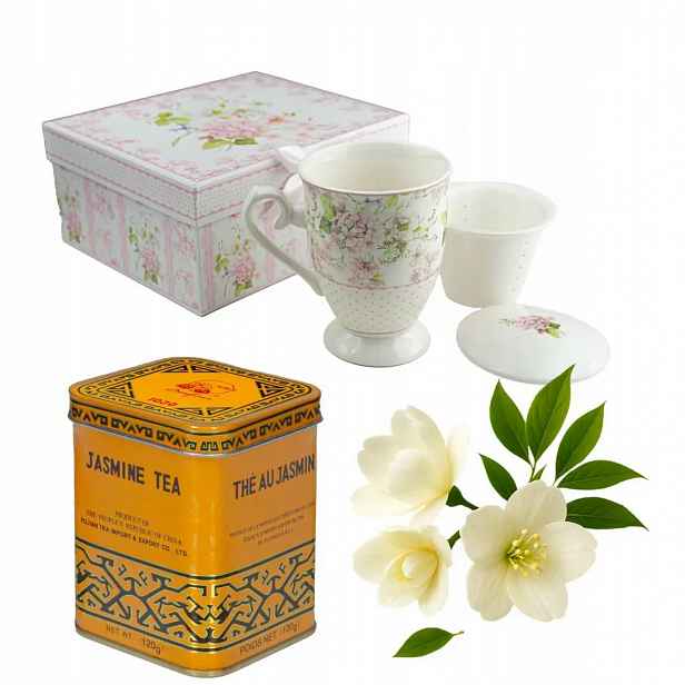 Dárková sada – porcelánový hrnek čaj