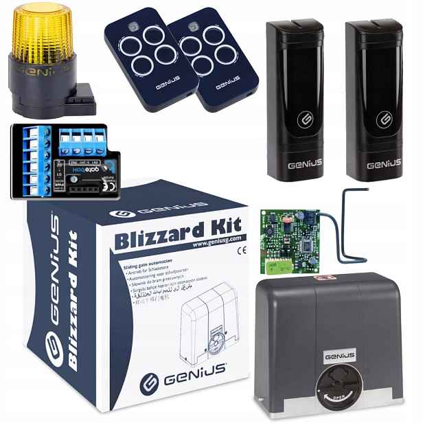 Genius BLIZZARD900+ Modul WiFi Lampa+ Pilot 2ks pohon posuvné brány