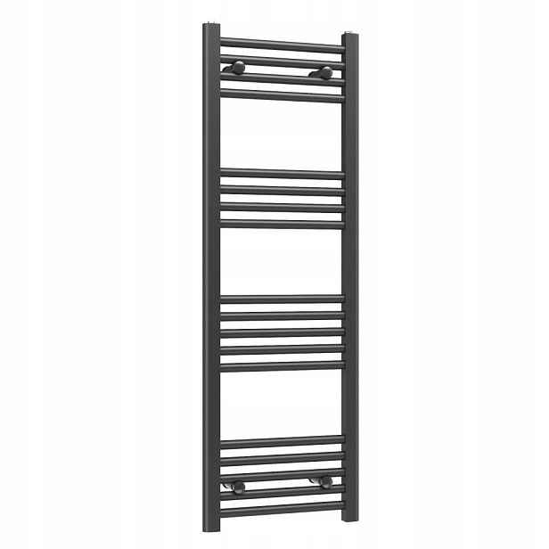 Ohřívač Basic 40x120 cm černý koupelnový žebříkový radiátor Gamma