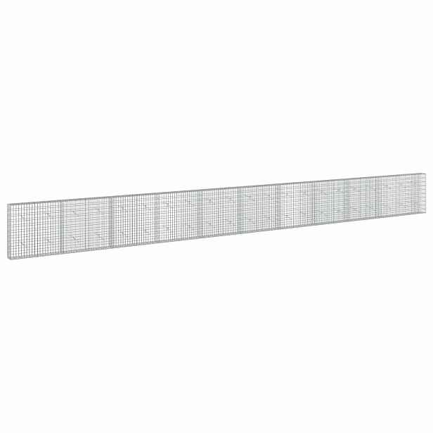 vidaXL Gabion s drátem 5 mm a síťkou 5x10 cm 1050x20x100 cm