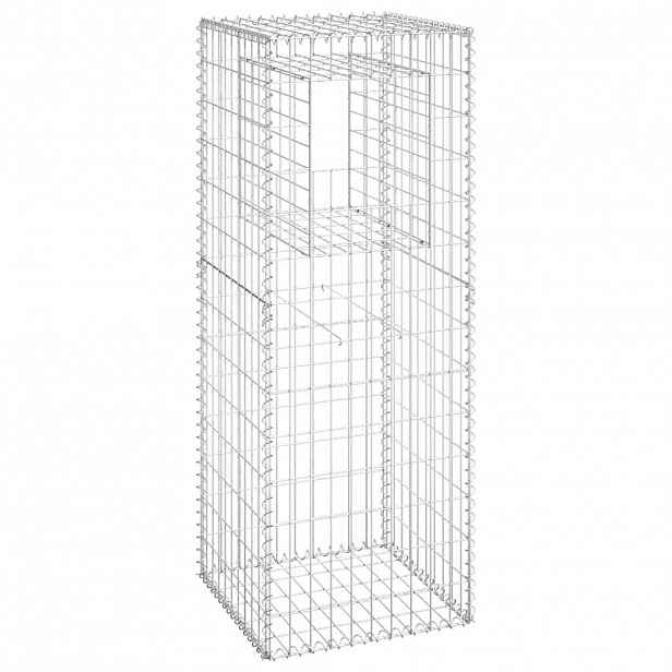 vidaXL Gabionový sloupek 50 x 50 x 140 cm železo
