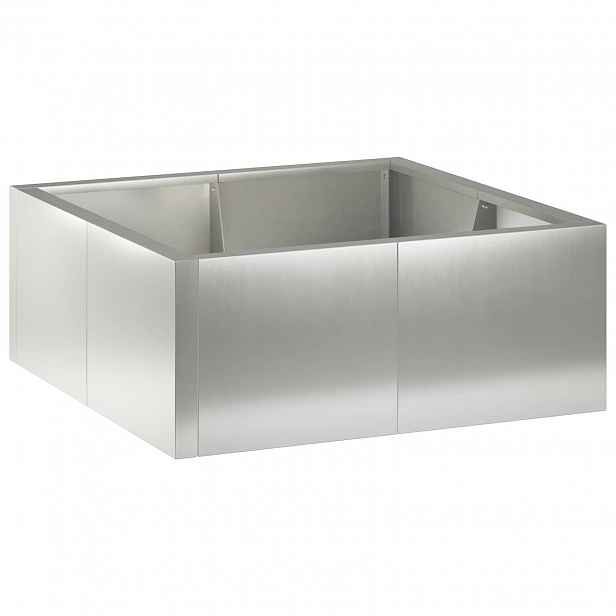 vidaXL Opěrná zeď 4 ks 100 x 100 x 50 cm Nerezová ocel Stříbrná