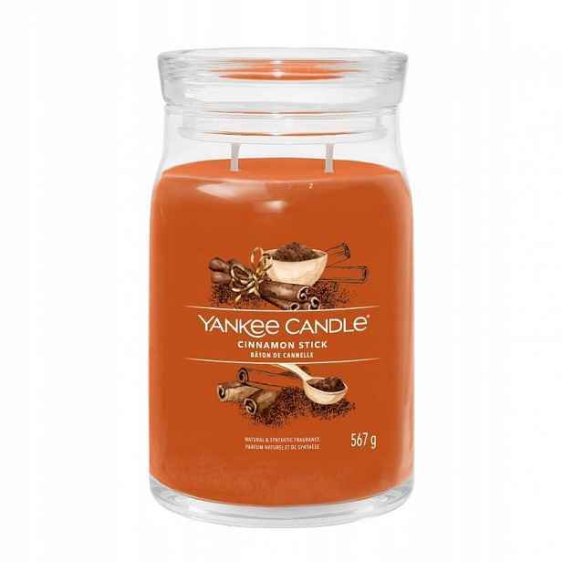 Yankee Candle Signature Velká svíčka ve sklenici Sweet & Spicy Cinnamon Stick, 567 g