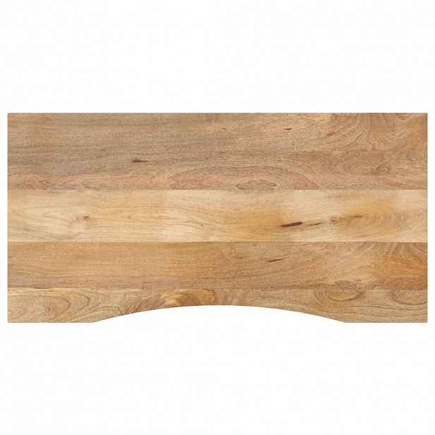 vidaXL Stolní deska s výřezem 110x60x2,5 cm masivní hrubý mangovník