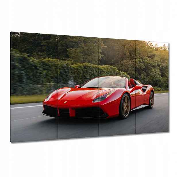 Obrazy 120x80 Červené Ferrari Cesta