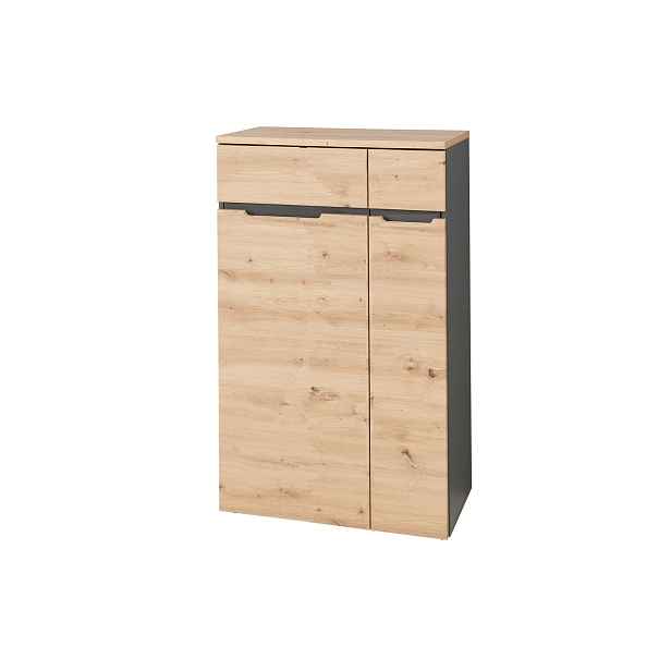 Szynaka Kancelářská komoda Brego 10 75 cm grafit/dub Artisan