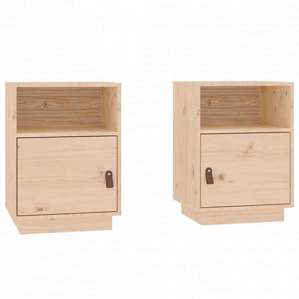 vidaXL Noční stolky 2 ks 40 x 34 x 55 cm masivní borové dřevo